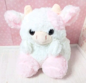 Pink Strawberry Milk Cow Plushie Stuffed animal - Picture 1 of 4