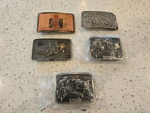 IH Case-International Harvester-Lot of 5 Vintage Belt Buckles-2 Sealed - Picture 1 of 7