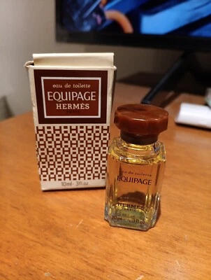 Nuevo en caja Vintage Equipage Hermès Paris Hombre Eau De Toilette 0.3 fl oz / 10 ml Foto 1 de 4