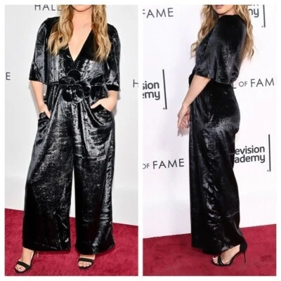 Mono 7 FOR ALL HUMANITY Deep Vee pierna ancha negro metálico nuevo con etiquetas talla mediana $378 Foto 1 de 4