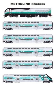 Metrolink Commuter Train 6 individual Stickers Andy Fletcher - Picture 1 of 1