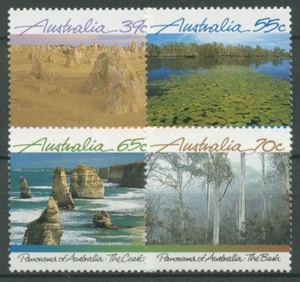 Australia 1988 Paisajes Desierto Costa Bosque 1131/34 Sin usar - Imagen 1 de 1