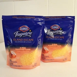 Clorox Island Escape Fraganzia In-wash Scent Booster Crystals Lot of 2, 10oz ea. - Picture 1 of 8