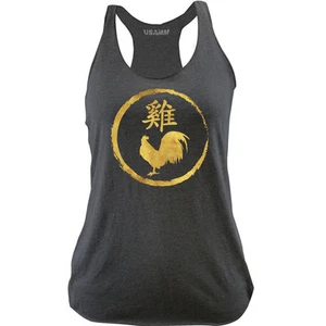 Ladies Original Chinese Zodiac Rooster Racerback Tank Top - Bild 1 von 1