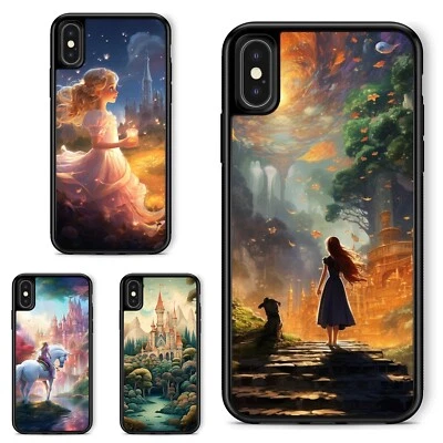 Cubierta híbrida Fairy Tale Princess Giant para iPhone SE4 16E 12 13 14 15 16 Pro Max Foto 1 de 4
