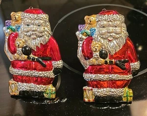 Christmas Santa Napkin Ring Holders Allure 1998 Set of 2  - Picture 1 of 6