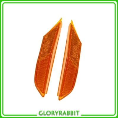 Amber Led Side Marker Signal Lights Lamp Smoked Pair Fits 2009-2018 Nissan GT-R - Image 1 of 4