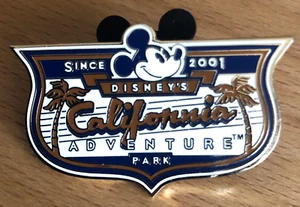 Disney California Adventure Park Since 2001 Pin Mickey Mouse Back 2004 Trading - Picture 1 of 3