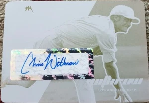 CHRIS WITHROW 2008 Just Autographs PRINTING Press PLATE AUTO #1/1 of 1 Dodgers - Picture 1 of 2