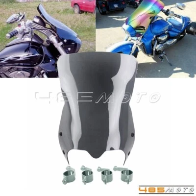 For Suzuki Boulevard M109R 2006-2022 Front Fairing Windshield Screen W/ Clamps - Image 1 of 4