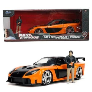 Jada Hollywood Rides: Fast & Furious Han & 1995 Mazda RX-7 Widebody 1/24 Scale - Picture 1 of 7