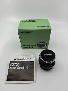 Voigtlander Nokton Classic 40mm f1.4 M Mount Great Condition - Picture 1 of 1