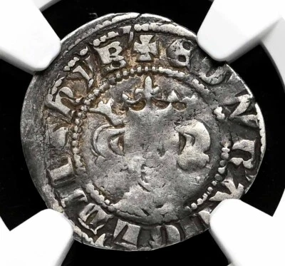 ENGLAND. Edward I Longshanks, 1272-1307. Silver Penny, Newcastle, NGC F15 - Image 1 of 4