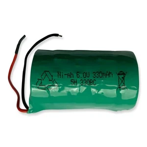 Nuova batteria 6V 330mAH Ni-MH - ricambio per campanello allarme esterno scatola/ecoscandaglio - Foto 1 di 1