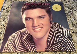 ELVIS PRESLEY - THE TOP TEN HITS DLP 18- #1 Hits With Insert & Poster, PROMO. - Picture 1 of 10