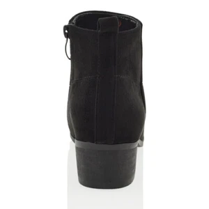 Damen-Stiefeletten Damen Blockabsatz niedriger Western-Stil Chelsea-Booties Größe 3-8 - Bild 1 von 40