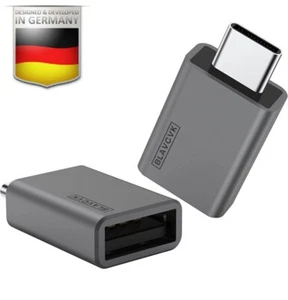 2x USB-C auf USB-A Adapter OTG USB-Stick für Samsung MacBook Xiaomi iPhone - Bild 1 von 4