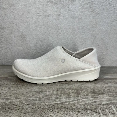 Bzees Getaway Slip On Shoes Sand Sparkle Comfort Women’s 8W Wide Width - Image 1 of 4