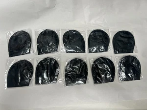 10er Set Schwarz Seide Augenmaske Schlaf Augenbinde Reise Augenbedeckung Nachtschirm - Bild 1 von 5