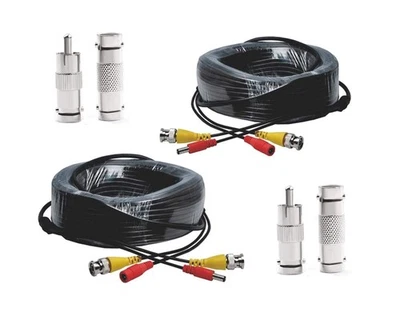 50 Feet BNC Video Power Cable BNC All-in-one Extension Security Camera Cable - Image 1 of 4