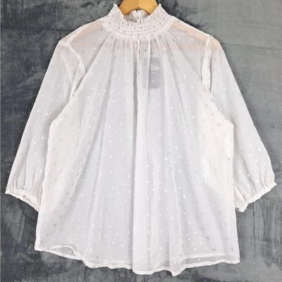 Top para mujer 1X Fairy Boho Angel Cottagecore metálico a lunares puro femenino nuevo con etiquetas Foto 1 de 4