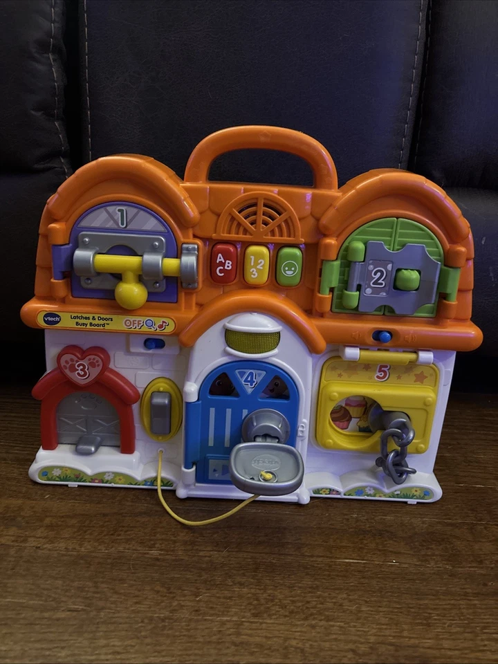 Vtech Latches & Doors Busy Board Toddler Learning Toy 12-36 Month Works - Image 1 of 4