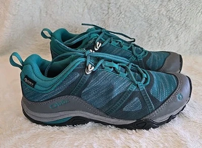 Oboz Lynx Low BDry Waterproof Hiking Shoes Teal Blue Gray Womens Size 7 Outdoor - Image 1 of 4