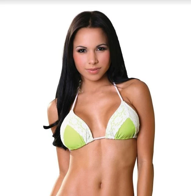 Chica Rica JELLY SWEETPEA Top Triángulo Encaje Talla Pequeña Foto 1 de 1