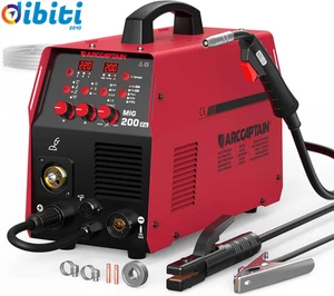 Saldatrice a Filo Continuo 200A MIG Alluminio 6 in 1 230V Multiprocesso Con MIG  - Foto 1 di 13