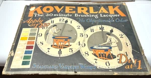 SCARCE RECLAIMED 1920'S? KOVERLAK 23" X 17" LACQUER PAINT STORE ADVERTISING SIGN - Picture 1 of 5