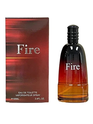 Colonia de fuego para hombre 3,4 fl. oz. Fragancia en spray EDT by EBC Collection Foto 1 de 2
