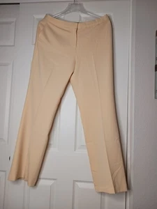 Anne Klein Anzughose gelb Größe 12 Damen Arbeitshose Hose Reißverschluss Knopf - Bild 1 von 9