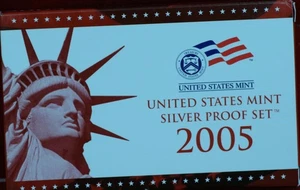 Uncirculated 2005 United States Silver Proof Set - Picture 1 of 1