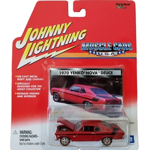 Johnny Lightning 1970 Chevy Yenko Nova Deuce Muscle Cars USA Diecast 1:64 Red - Picture 1 of 10
