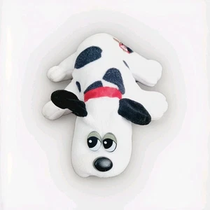 "Juguete de peluche vintage original Pound Puppy blanco negro 1986 7"" Tonka dog" - Imagen 1 de 8