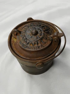 1890 Antique Fanner Manufacturing Co Glue Pot Double Boiler Wax Melting CastIron - Picture 1 of 14