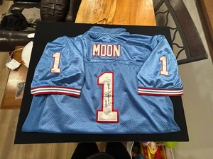 Warren Moon HOF 06 Signed Autograph Football Jersey Houston Oilers - Picture 1 of 10