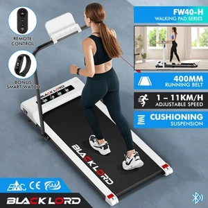 BLACK LORD Treadmill Electric Walking Pad Under Desk Foldable Gym 400mm White - Picture 1 of 3