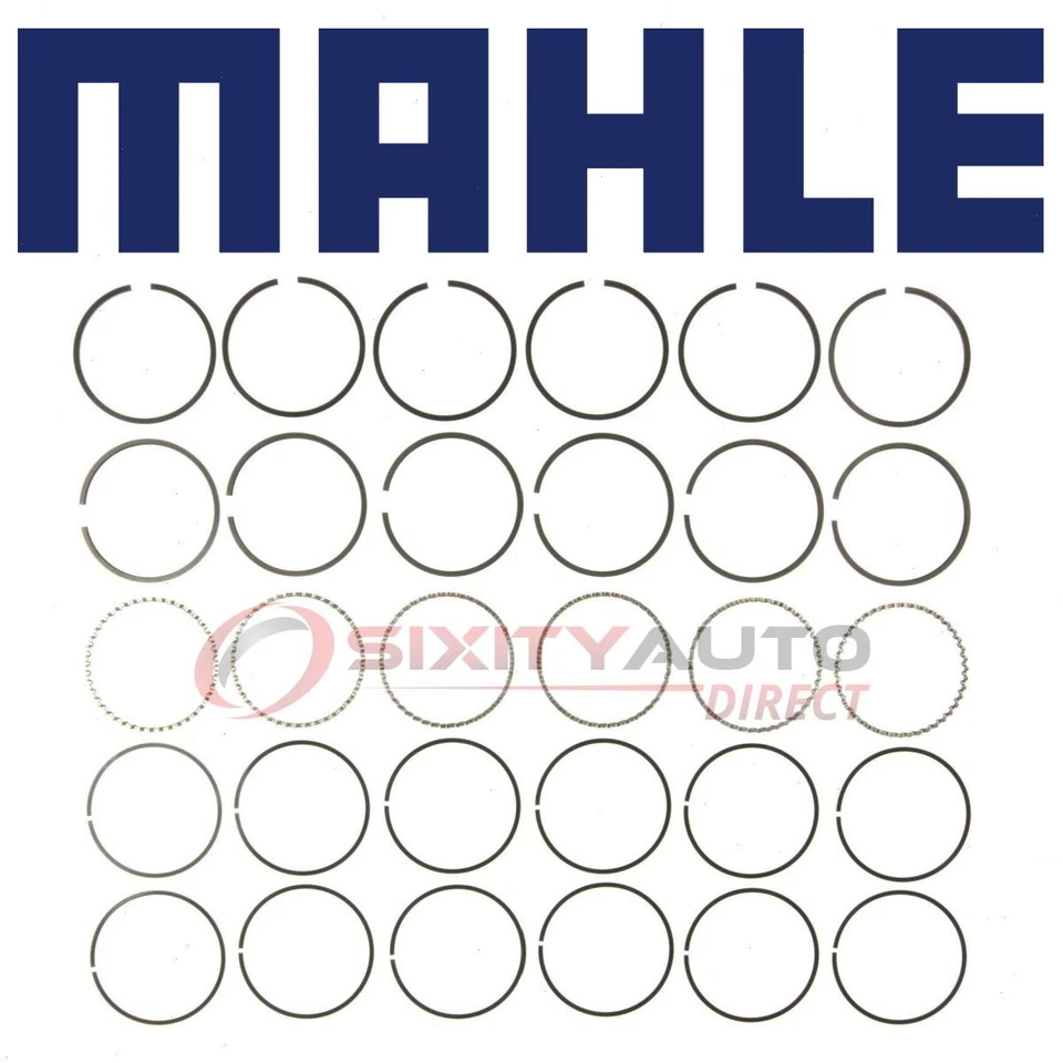 MAHLE Engine Piston Ring Set for 1969-1975 Chevrolet Nova 3.8L 4.1L L6 - ik Foto 1 de 4