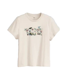 Nueva con etiquetas Camiseta Levi's Para Mujer Talla Pequeña Manga Corta Cuello Redondo - Levi's - Imagen 1 de 10