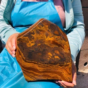 14.89LB Large Natural Tigers Eye Quartz Crystal Rough Mineral Specimen Healing - Picture 1 of 16