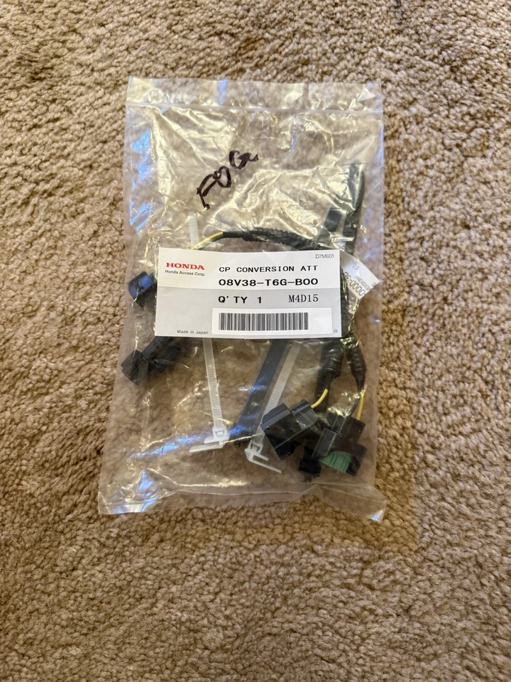 Arnés de cables de luz antiniebla LED ORIGINAL OEM HONDA 2016+ CIVIC/TIPO R 08V38-T6G-B00 Foto 1 de 1