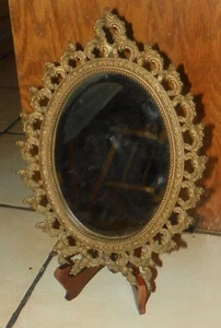 Espejo decorativo de latón pequeño (MIR-53) - Imagen 1 de 2