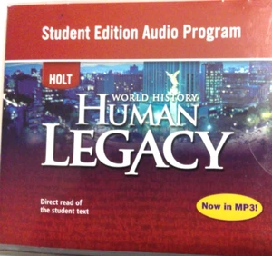 Holt World History Human Legacy Student Edition Audio Program (2 CD's) New - Picture 1 of 2