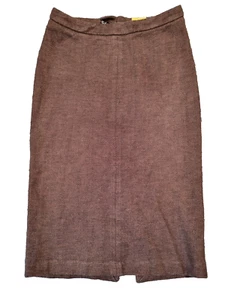 Joules Delores braun Midi gerader Rock Größe UK 8 Fischgrät Tweed FAB RETRO - Bild 1 von 7