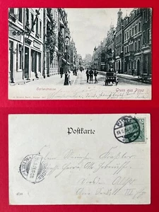 AK PIRNA 1901 Blick in die belebte Gartenstrasse ( 152568 - Bild 1 von 1