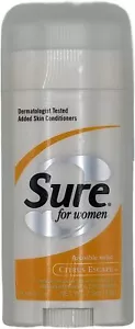 Sure For Women Citrus Escape Anti-Perspirant & Deodorant Invisible Solid 2.6 Oz - Picture 1 of 2