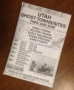 UTAH Edition GHOST TOWNS & Sites Then and Now MAPS map - Bild 1 von 2