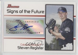 2008 Bowman Signs of the Future Steven Register #SOF-SR Auto