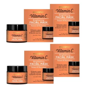 4x Essano Brightening Facial Mask Vitamin C Balance And Rejuvenate 50g - Picture 1 of 8